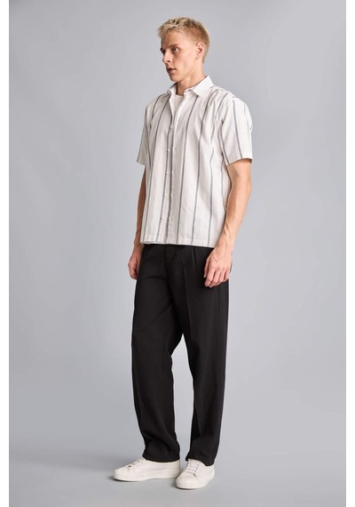 Defacto Relax Fıt Geniş Kesim Siyah Pantolon I1139ax26smbk81 Siyah-bk81