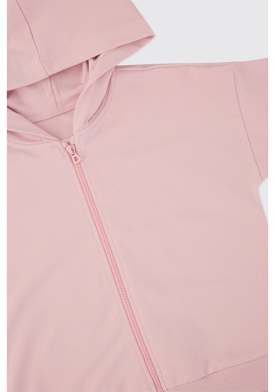 Panço Kız Çocuk Kapüşonlu Pembe Eşofman Takımı 2621gk17008