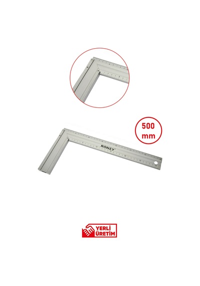 Alüminyum Marangoz Gönye 500 Mm Profesyonel Ölçüm Ve Hizalama Aleti