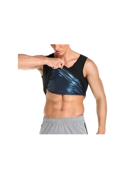 Multiflexpro Erkek Siyah Termal Sauna Tayt Ve Atlet Takım