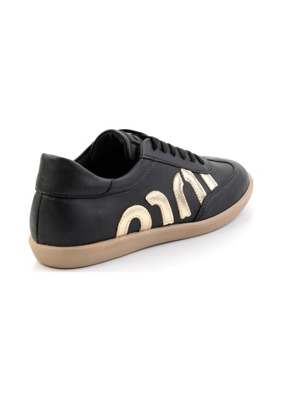 Siyah Altın Kadın Sneaker K01179888809 Siyah