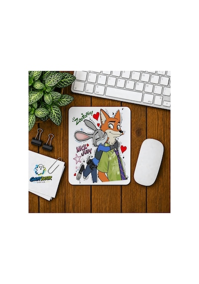 Zootropolis Nick Ve Judy Baskılı Oyuncu Mousepad 0361