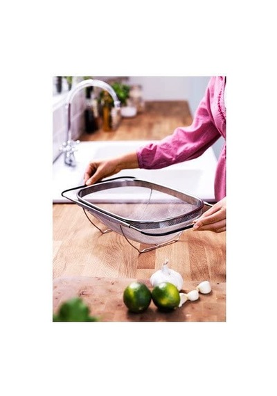 Idealisk Colander, Stainless Steel, Black 34 X 23 Cm Çok Renkli