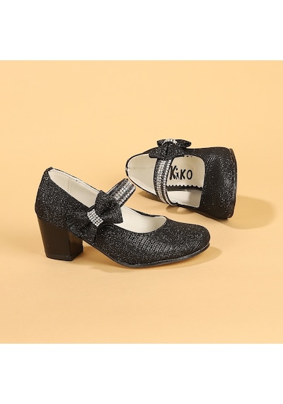 Kiko Kids 752 Çupra Günlük Kız Çocuk 4 Cm Topuklu Babet Ayakkabı 001