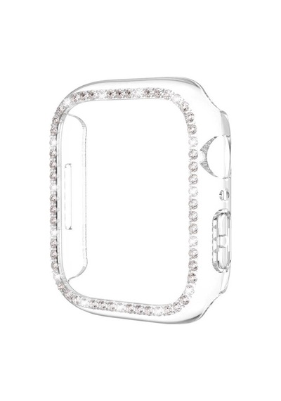 Apple Uyumlu  Watch 42 MM Kenar Taşlı Ekran Koruyuculu Kasa Koruyucu