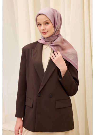 Silk Home Velora Eşarp Sis Desen Soluk Lila 90x90 Çok Renkli