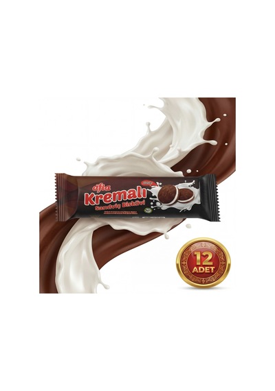 Afia Kakao Kremalı Sandviç Bisküvi 12x60 Gr