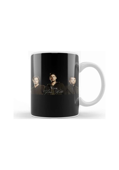 Supernatural Team Free Will Kupa Bardak Porselen Karışık