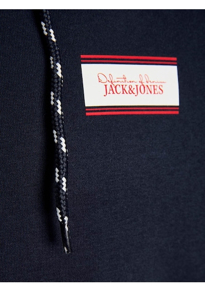 Jack & Jones Jjbuster Zıp Hood Bts Fermuarlı Lacivert Erkek Sweatshirt 12298627