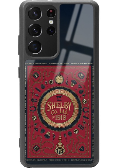Samsung Uyumlu S-21 Ultra Peaky Blinders Shelby Co. Tasarımlı Glossy Telefon Kılıfı Çok Renkli