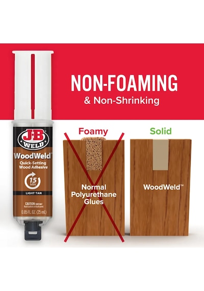 Jb Woodweld Şırınga 25ml Ahşap Onarıcı Ve Ahşap Yapıştırıcı Hızlı Süper Güçlü Yapıştırıcı