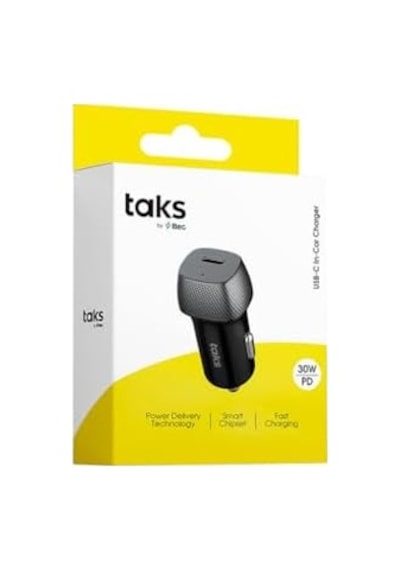 Taks Cp01 30w Pd Usb-c Araç Hızlı Şarj Aleti, Siyah 5cp01s
