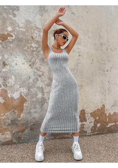Kadın Kalın Askılı Kare Yaka Fitilli Kaşkorse Midi Boy Elbise Çok renkli Kadın Kalın Askılı Kare Yaka Fitilli Kaşkorse Midi Boy Elbise Çok renkli