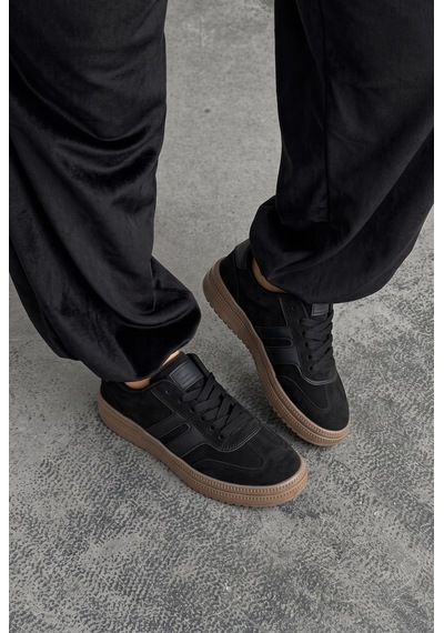 V.S.H Velvet Rota Kadın Siyah-siyah Sneaker Spor Ayakkabı - Kadın Günlük Ayakkabı-2525