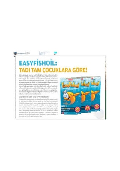 Easyfish Oil Omega 3 30Tablet Limon Ve Portakallı 2 Adet