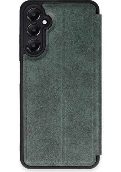 Newface Samsung Galaxy A55 5g Kılıf Flip Cover - Koyu Yeşil