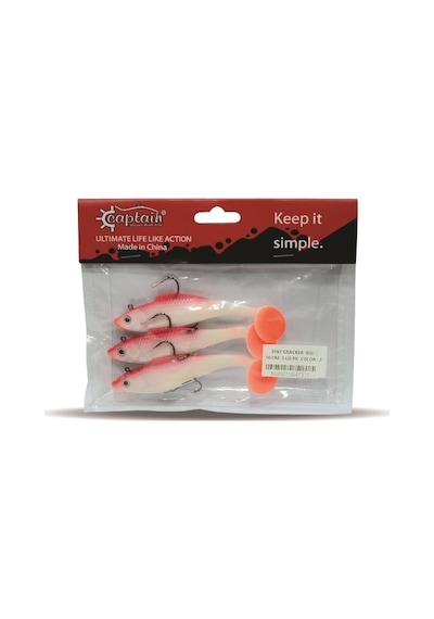 Captain 3567 Cracker Soft 10 CM 3' lü Paket Sahte Silikon Yem