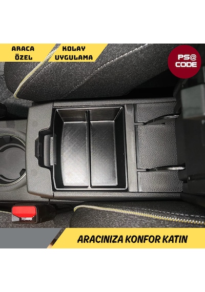 Renault Captur Orta Konsol Düzenleyici - Organizer 2020 İle 2026 Arası Uyumlu