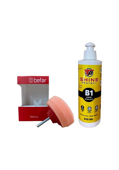 Far Temizleme Süngeri Ve 250ml Çizik Giderici Pasta