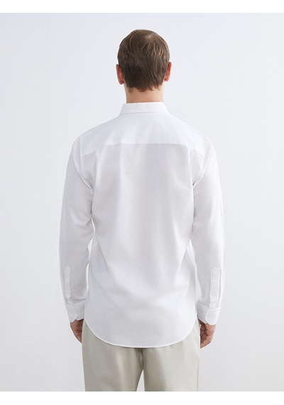 Lcwaıkıkı Classic Beyaz Regular Fit Oxford Erkek Basic Gömlek