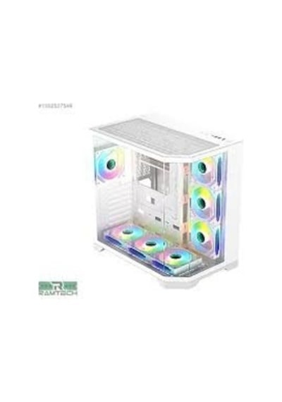 Game Master Beyaz F7 Lite 7 Fanlı Argb Kumandalı Kontrolcülü Gaming Pc Kasa Akvaryum Kasa