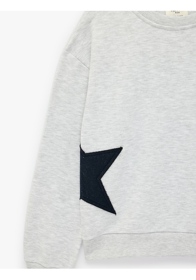 Koton Yıldız Detaylı Arkası Baskılı Uzun Kollu Bisiklet Yaka Sweatshirt Kar Melanj 7wkg10510ak Gri Melanj Koton Yıldız Detaylı Arkası Baskılı Uzun Kollu Bisiklet Yaka Sweatshirt Kar Melanj 7wkg10510ak Gri Melanj