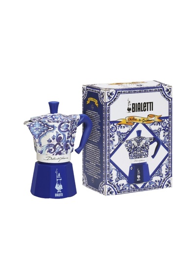 Bialetti Moka Express Dolce Gabbana Akdeniz Mavisi 6 Cup