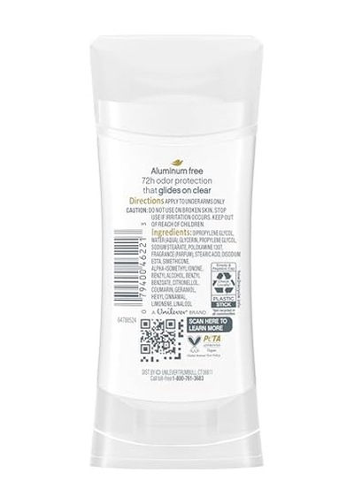 0 Alüminyum Deodorant Çubuk Koltuk Altı Bakımı Salatalık Ve Yeşil Çay Için Tahriş Etmeyen 2 6 Oz