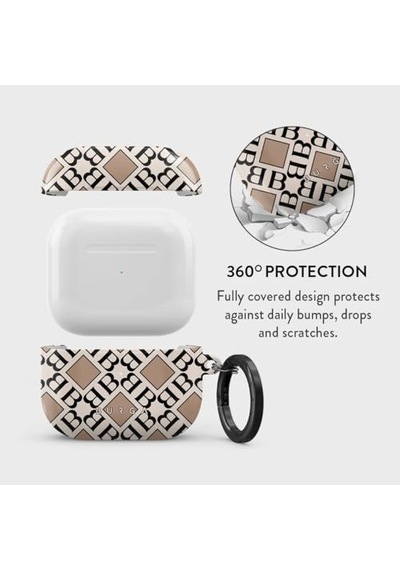 Ayrex Apple Airpods 3 İle Uyumlu Kılıf, Monogram