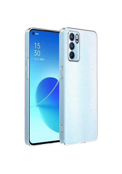 Oppo Reno 6 4g Kılıf Kamera Korumalı Şeffaf Kalın Üstün Koruma Silikon Pazarplus