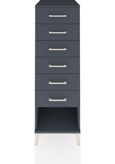 Kronos Dolap 6 Çekmeceli 44x59x134 Antrasit-antrasit Antrasit