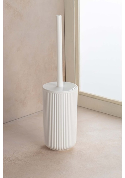 Nandy Home Kıl Fırçalı Hijyenik Tuvalet, Banyo Fırçası Beyaz
