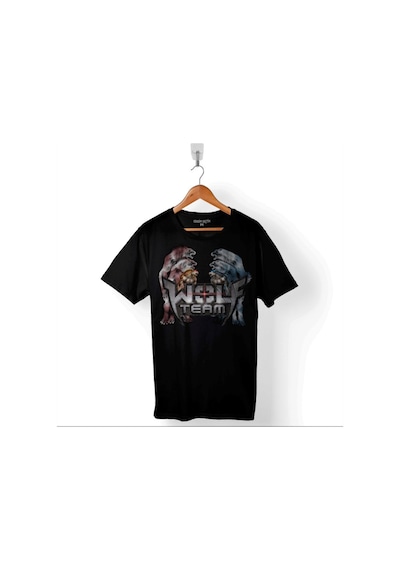 Wolfteam Wolf Team Kurt Adam Joy Game Baskılı Tişört Unisex T-shirt 001