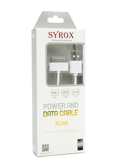 Syrox Apple iPhone Uyumlu 4/4S 1.0A Data Kablo SYX-C01