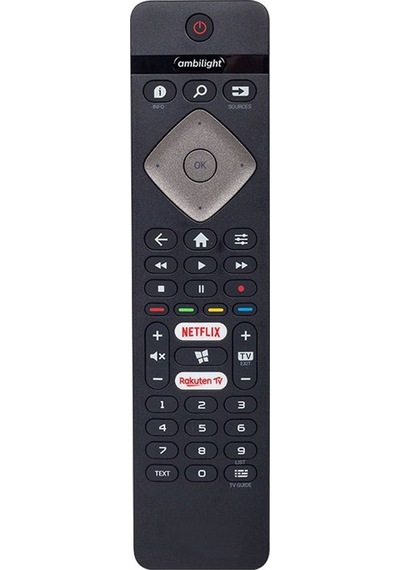 Philips Uyumlu Ambilight Netflix-Rakuten Tv Tuşlu Led Tv Kumandas