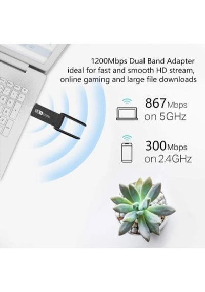 Realtek 8812BU 802.11AC 1200  Mbps Dual Band USB 3.0 WI-FI Alıcı