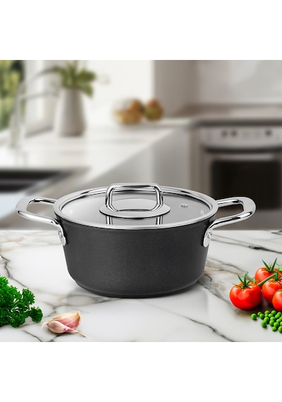Aryıldız Atlanta Black Tencere 24 Cm Renkli