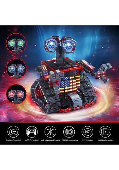 Sillbird Technic 4'ü 1 Arada Uzaktan Kumandalı Ve Programlanabilir Robot Seti, 631 Parça Parçalı Setler