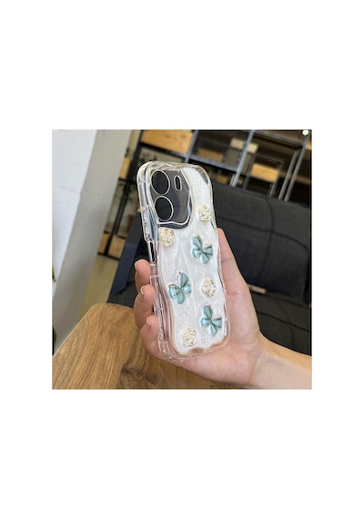Vivo Y16  Kılıf Zebana Floral Silikon Kılıf Yeşil
