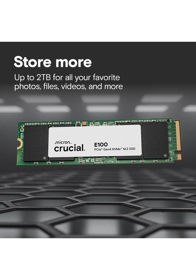 Crucıal 2tb E100 Ct2000e100ssd8 5000-4500mb/s M2 Nvme Gen4 Disk