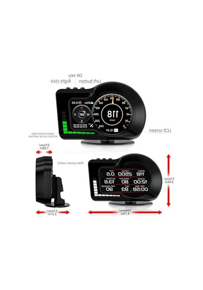 Dijital Araç Veri Ekranı, Obd Obd2 Kilometre Ve Hız Gösterimi