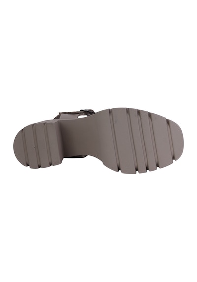 Albishoes Albini 26y10883 Hakiki Deri Topuklu Kadın Sandalet Vizon
