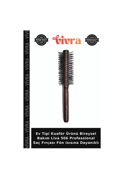 Ev Tipi Kuaför Ürünü Bireysel Bakım Liva 506 Professional Saç Fırçası Fön Isısına Dayanıklı