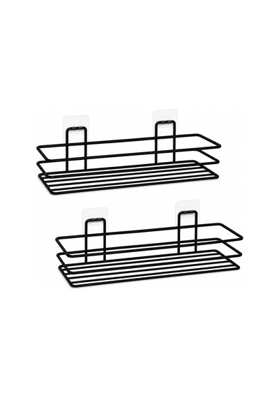 Yapışkanlı Metal Raf İkili Set, 2'li Yapışkan Duvar Rafı Diğer