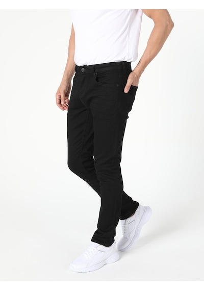Colin's 044 Karl Düşük Bel Düz Paça Straight Fit Siyah Erkek Jean Pantolon CL1031096_q1.v1_DN06270