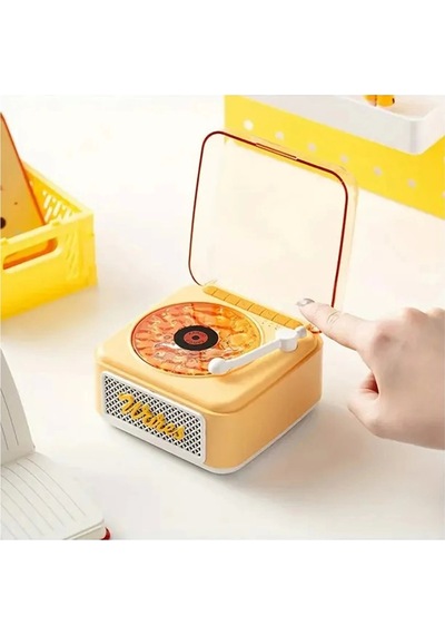 Vtn-21 Nostalji Mini Plak Görünümlü Radyolu Bluetooth Hoparlör