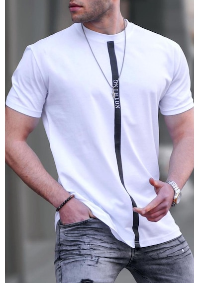 Madmext Madmext Baskılı Beyaz T-shirt 5378-beyaz Beyaz Madmext Madmext Baskılı Beyaz T-shirt 5378-beyaz Beyaz