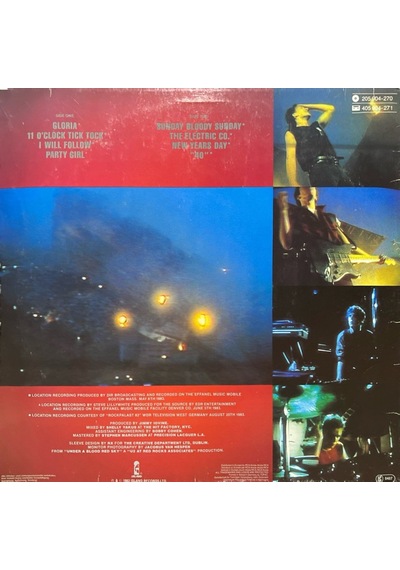 U2 Live Under A Blood Red Sky Special Price Lp Plak