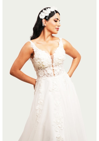 Canım Kendim Store İnci Beyazı Helen Model Gelinlik Beyaz