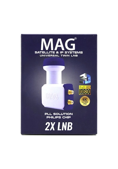 Rose Mag Uydu Unıversal Twin 0.1db 3d 2'li Full Hd Lnb